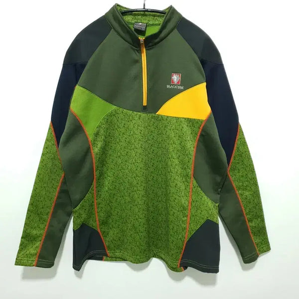 [BUNJANG] Black Yak Functional Half-Zip Fleece Long Sleeve T-Shirt - L / 블랙야크 기능성 반집업 기모 긴팔티 L