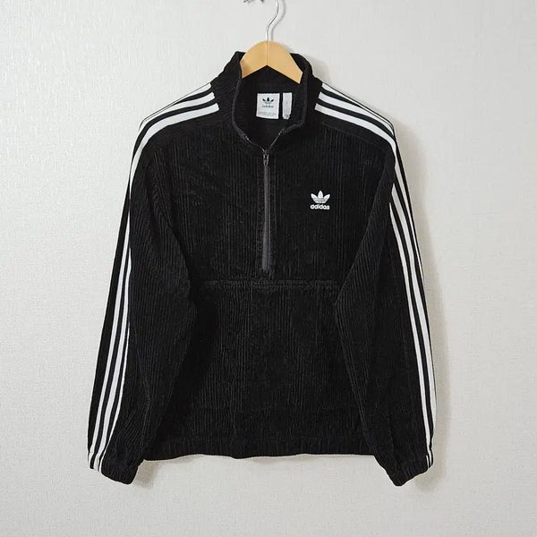[BUNJANG] Adidas Originals Corduroy Half-Zip Track Jacket (Size L/100) / 아디다스 오리지널 코듀로이 하프집업 골덴 져지 자켓 L 100 (거의 새상품)