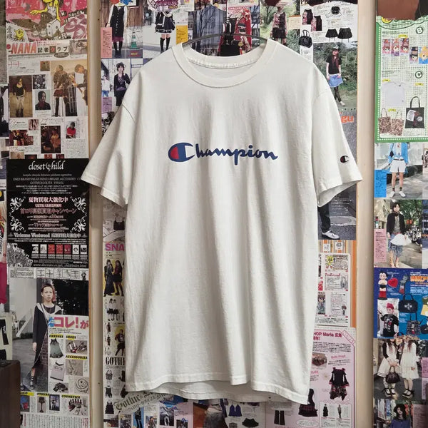 [BUNJANG] Champion Logo Print T-Shirt / 챔피온 로고 프린팅 반팔