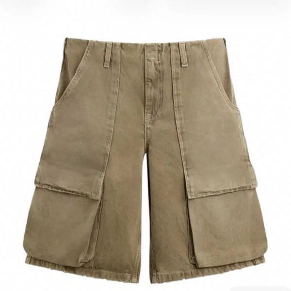 [BUNJANG] Zara Bermuda Cargo Pants Tobacco / (구매) 자라 버뮤다 카고 팬츠 토바코