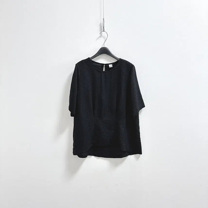 [BUNJANG] Sodambi Black Rayon Blouse / 소담비 블랙 인견 블라우스
