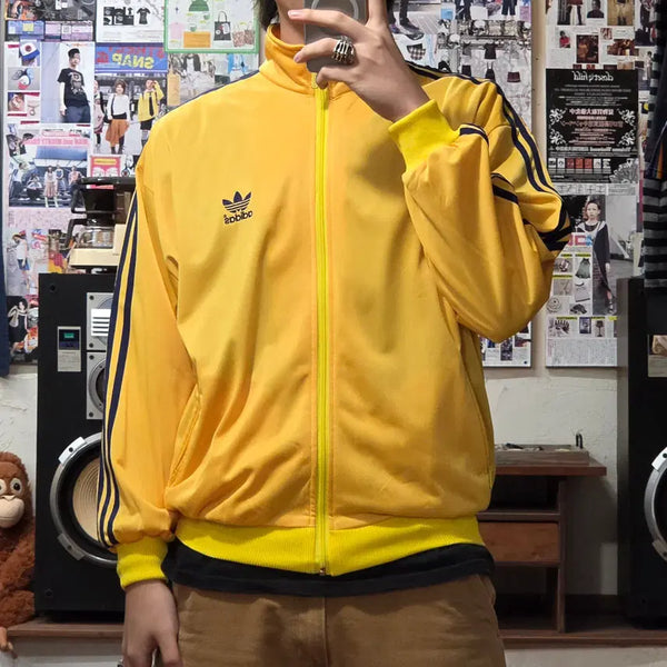 [BUNJANG] Adidas 00s Firebird Yellow Track Jacket / 00s 아디다스 파이어버드 옐로우 져지