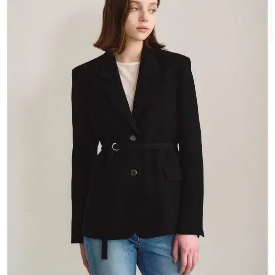 [BUNJANG] Hawa Matinee Blazer Jacket Dark Black / hawa 하와 마띠네 블레이저 자켓 다크블랙