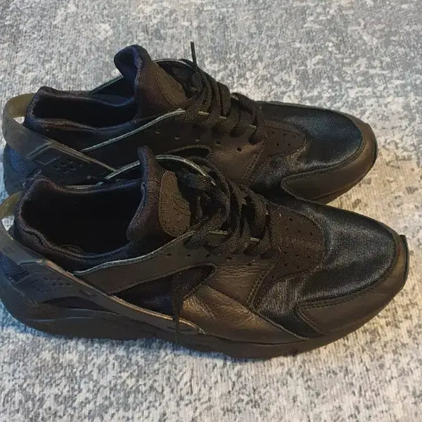 [BUNJANG] Nike Air Huarache All-Black Sneakers / 나이키 허라취 올블랙 스니커즈