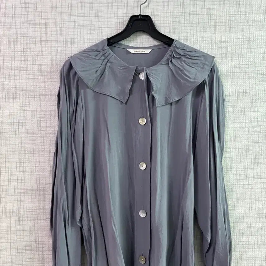 [BUNJANG] London Lace Rayon Collar Blouse / (55.66)런던레이스 레이온 카라 블라우스