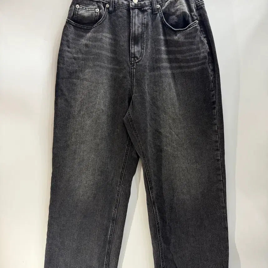 [BUNJANG] ANOLORCODE Wide Washed Black Denim Pants 2.0 / [S/28-29inch] 어널러코드 와이드 와시드 흑청 데님 팬츠 2.0