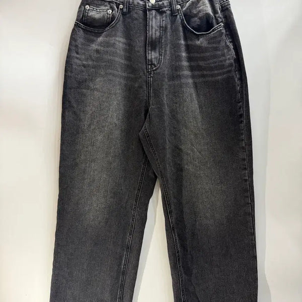 [BUNJANG] ANOLORCODE Wide Washed Black Denim Pants 2.0 / [S/28-29inch] 어널러코드 와이드 와시드 흑청 데님 팬츠 2.0