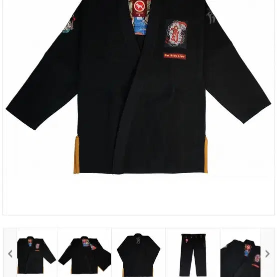[BUNJANG] Bull Terrier Tora Jiu Jitsu Gi Black A2 / 불테리어 토라 주짓수 도복 블랙
