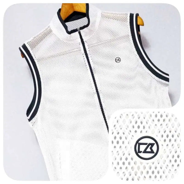 [BUNJANG] Cutter & Buck White Golf Zip-Up Vest Women's 100 / 커터앤벅 화이트 골프 집업 베스트 여성100