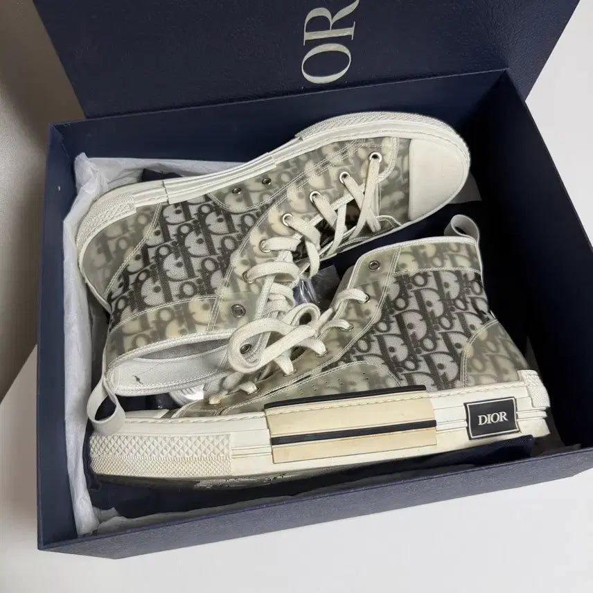 [BUNJANG] Dior B23 Oblique High-Top Sneakers Size 45 / 디올 오블리크 B23 하이탑 스니커즈 45