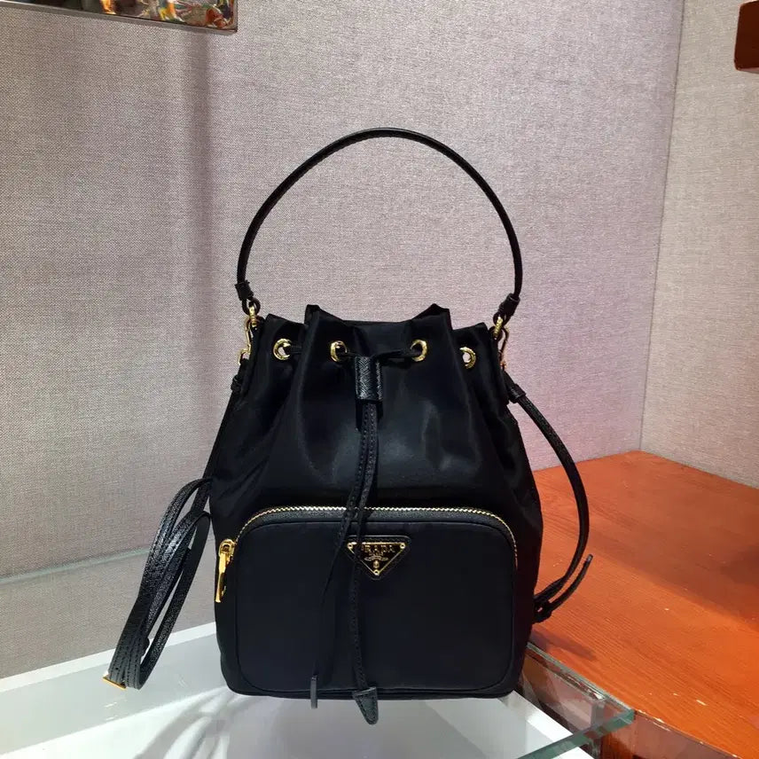 [BUNJANG] Prada Re-Nylon Bucket Bag Duet Black / 프라다 리나일론 버킷백 듀엣 블랙 백팩 올해구매