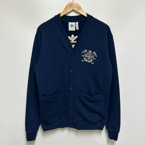 [BUNJANG] Adidas Graphic Archive Sweat Cardigan Navy / [남여공용-90]아디다스 그래픽 아카이브 스웨트 카디건