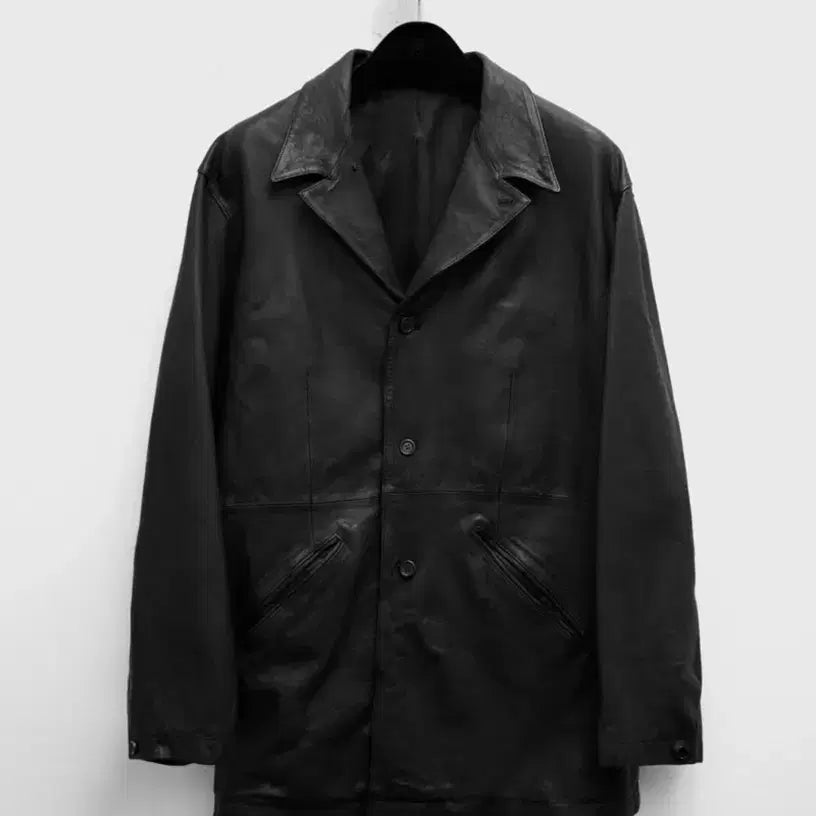 [BUNJANG] Youth Washed Leather Jacket S / 유스 워시드 레더자켓 S