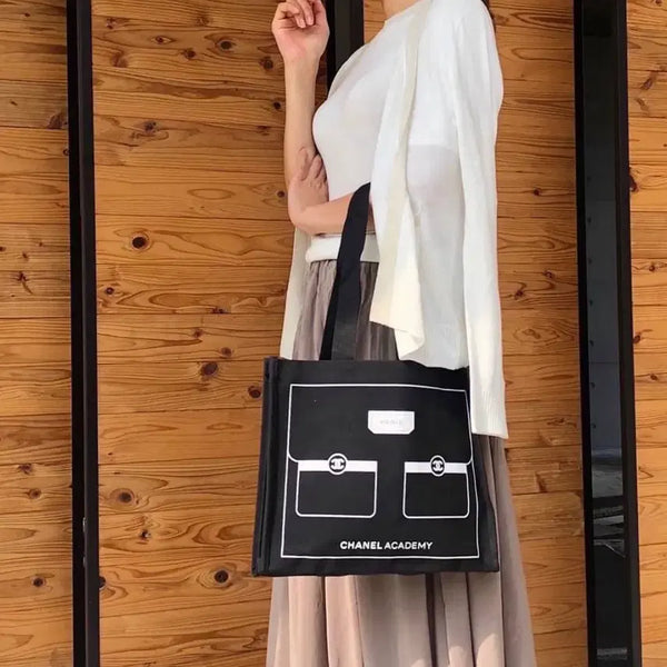 [BUNJANG] Chanel Beauty Academy Eco Bag Black / 샤넬뷰티 아카데미 에코백 블랙