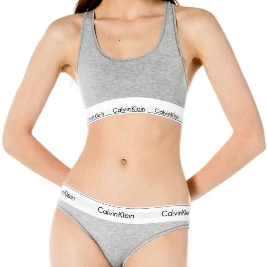 [BUNJANG] Calvin Klein Women's Underwear Set Gray S/P / 캘빈클라인 여성 속옷 세트 그레이SP
