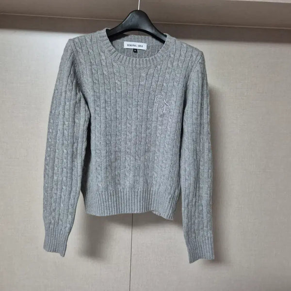 [BUNJANG] General Idea Women's Cable Pullover Knit Grey / XS)제너럴아이디어 여성 케이블 풀오버 니트
