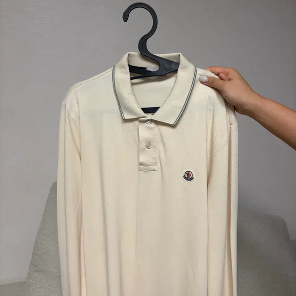[BUNJANG] Moncler Long-Sleeve Polo Shirt L / 몽클레어 긴팔 카라티 L 판매합니다.