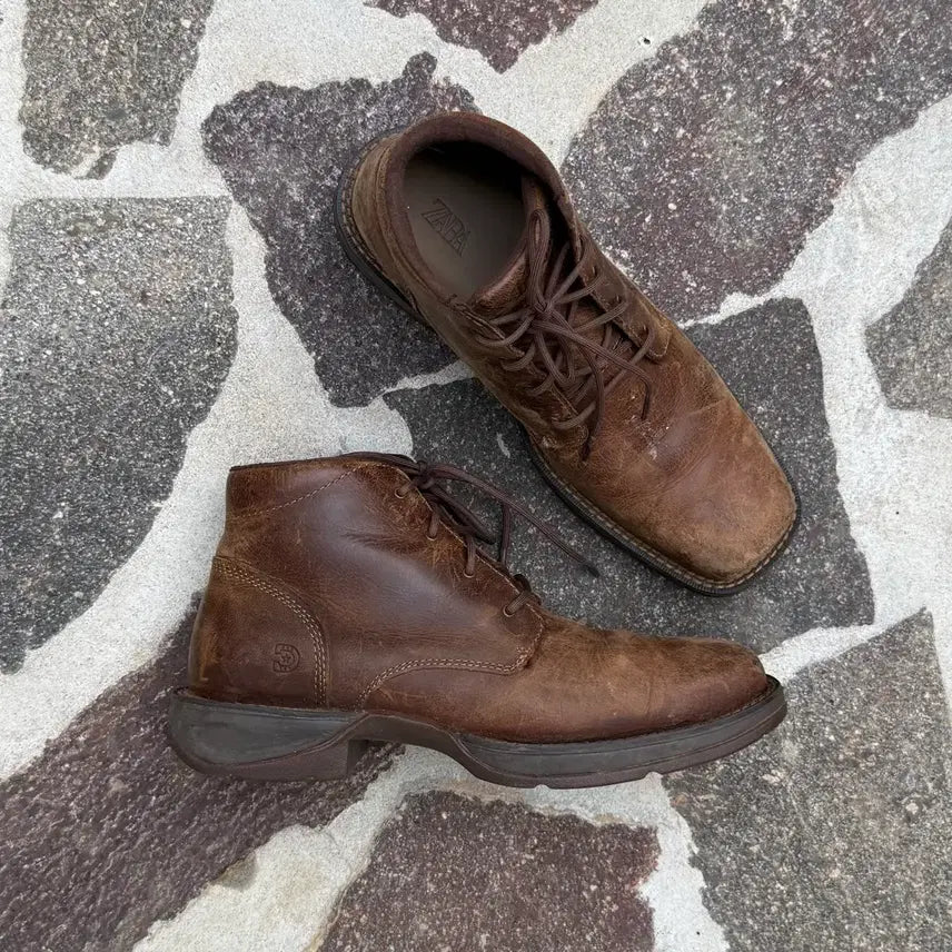 [BUNJANG] Durango Men's Red Dirt Rebel Square Toe Chukka Boots Size 9M / Durango Chukka Boots Sz 9M(270)