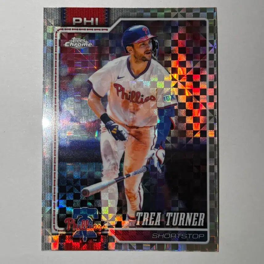 [BUNJANG] Philadelphia Trea Turner Exquisite Chrome MLB Baseball Card / 필라델피아 트레아 터너 엑스프렉터 탑스크롬 MLB 야구 카드