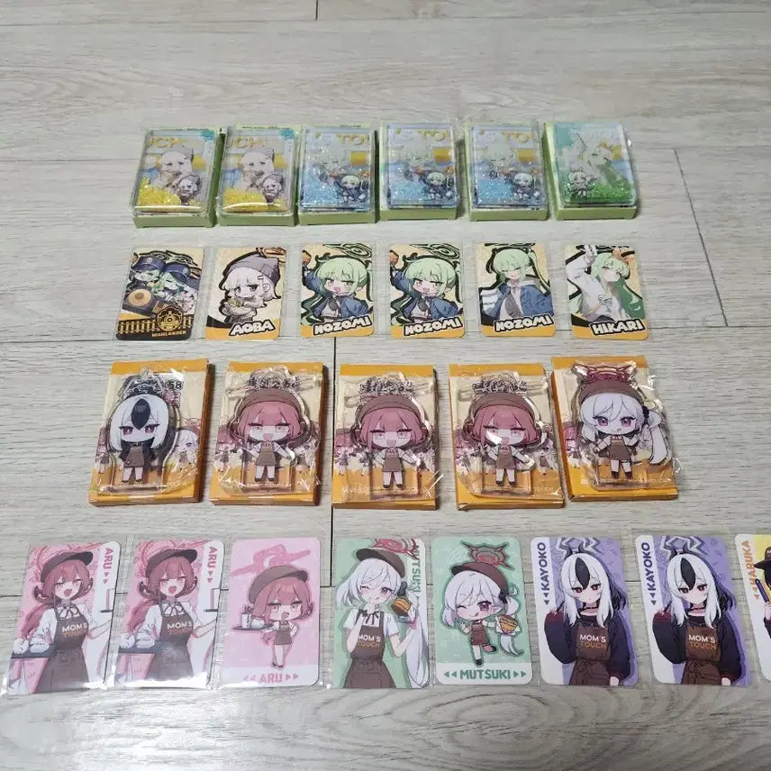 [BUNJANG] Blue Archive Mom's Touch Collaboration Acrylic Block Bundle Set / 블루아카이브 맘스터치 콜라보 굿즈