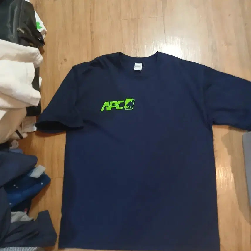 [BUNJANG] Navy Short Sleeve Cotton T-Shirt / 반팔 면티/네이비/프리105