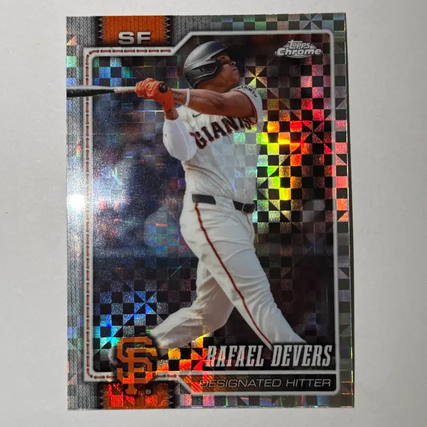 [BUNJANG] San Francisco Giants Rafael Devers Extractor Tops Chrome MLB Baseball Card / 샌프란시스코 자이언츠 라파엘 데버스 엑스프렉터 탑스크롬 MLB 야구 카드
