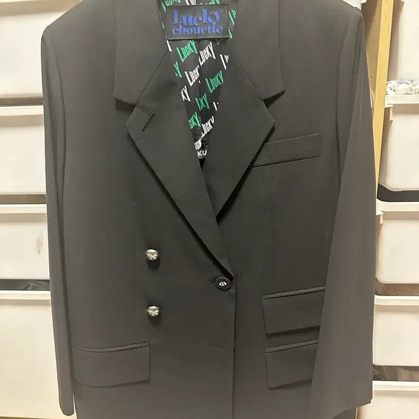 [BUNJANG] Lucky Chouette Black Suit Set / 럭키슈에뜨