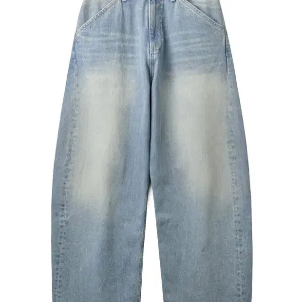 [BUNJANG] Hatching Room Curve Jean Bleached Blue (Light Wash) / [2] 해칭룸 커브 진 블리치드 블루(연청)