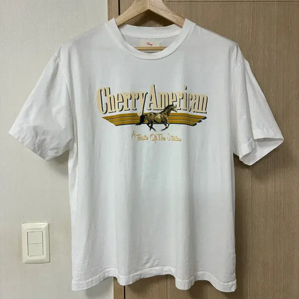 [BUNJANG] MCHERRY LA Vintage T-Shirt White / [M]CHERRY LA 티셔츠 빈티지 화이트