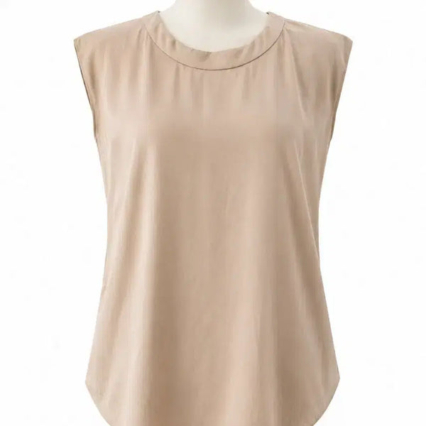 [BUNJANG] Time 100% Silk Sleeveless Blouse / [55] 타임 실크 100% 슬리브리스 블라우스