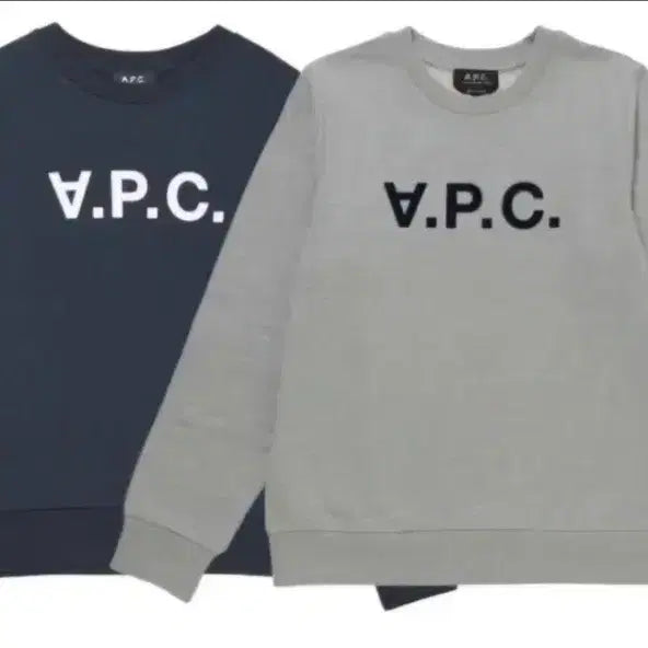 [BUNJANG] APC VPC Sweatshirt Navy/Gray / APC VPC 맨투맨 네이비/그레이