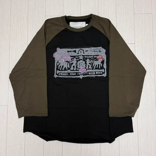 [BUNJANG] The Vinyl House Cowboy Raglan Tee / 더바이닐하우스 카우보이 레글런 티