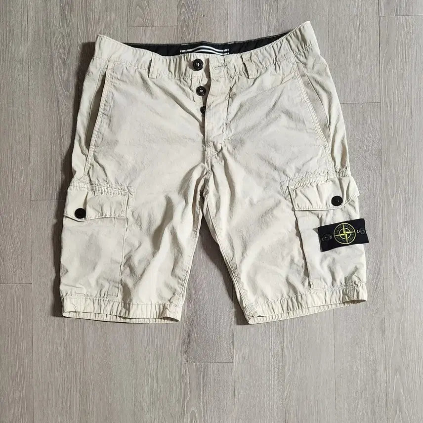 [BUNJANG] Stone Island Cargo Shorts Beige W31 / 스톤아일랜드 카고 반바지 W31 베이지 팬츠
