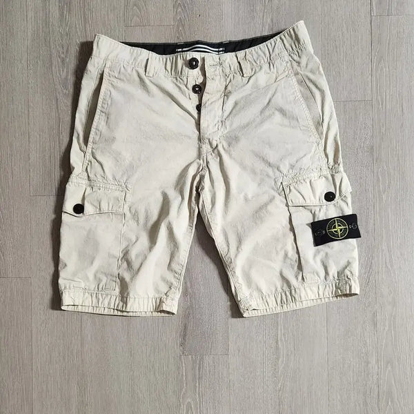[BUNJANG] Stone Island Cargo Shorts Beige W31 / 스톤아일랜드 카고 반바지 W31 베이지 팬츠