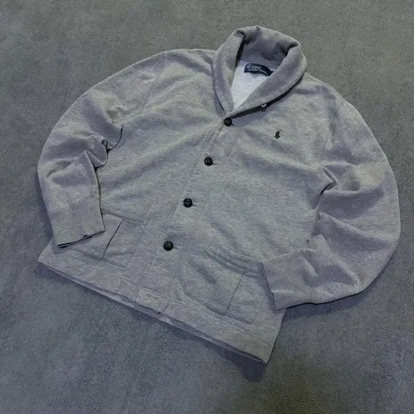[BUNJANG] Polo Ralph Lauren Grey Cardigan Jacket / 폴로 가디건 자켓