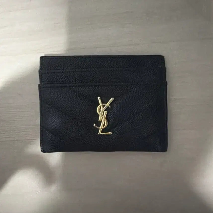 [BUNJANG] Saint Laurent Black Card Holder / 생 로랑 카드 지갑 블랙
