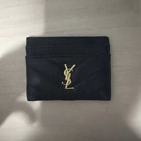 [BUNJANG] Saint Laurent Black Card Holder / 생 로랑 카드 지갑 블랙