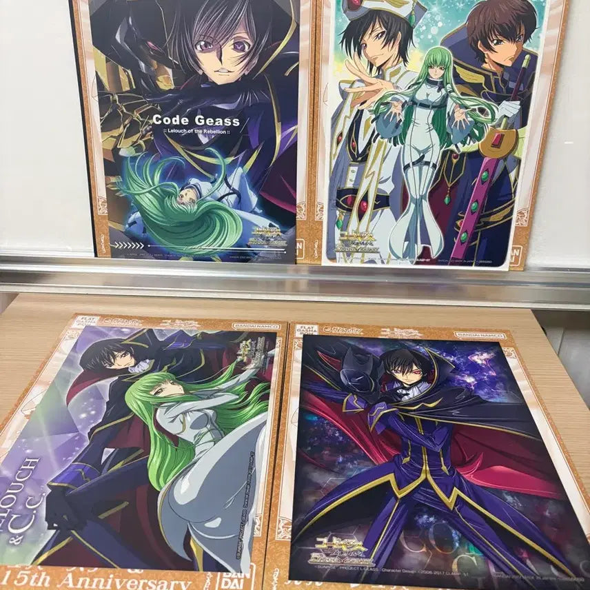 [BUNJANG] Code Geass Lelouch 15th Anniversary Illustration Portrait Set / 코드기어스 15주년+를르슈 생일 기념 일러스트 포트레이트 4종 일괄 판매