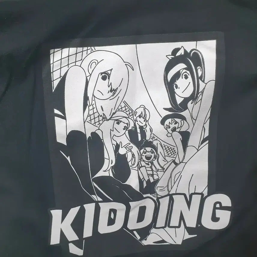 [BUNJANG] SPAO x Isegye Idol Kidding Logo T-Shirt L / 스파오x 이세계아이돌 키딩 티셔츠 L 택도 있음