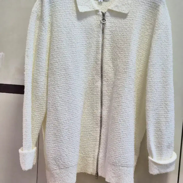 [BUNJANG] Solid Homme 26SS Knit Zip-Up Ivory / 솔옴 26SS 니트집업