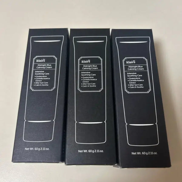 [BUNJANG] Klairs Midnight Blue Calming Cream 60g Set / 디클레어스 미드나잇 블루 카밍 크림 60g