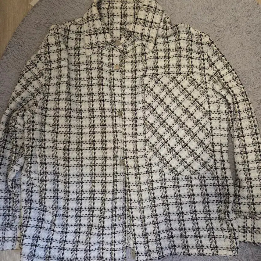 [BUNJANG] System Homme Authentic Tweed Oversized Shirt Jacket Size 100 / 시스템옴므 정품 트위드 오버핏 셔츠자켓 100사이즈