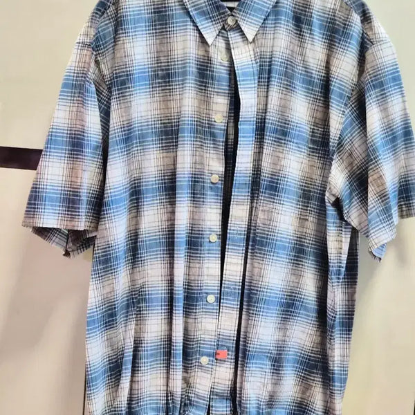 [BUNJANG] Customellow Check Short Sleeve Shirt / 커스텀멜로우 반팔셔츠