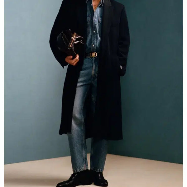 [BUNJANG] Zara x Willy Chavarria Loose Coat Navy S / (새상품) 자라 X 윌리 차바리아 루즈 코트 네이비 S