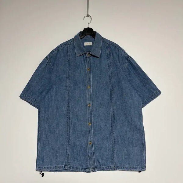 [BUNJANG] LEMAY Denim Half Shirt / LEMAY 데님 하프셔츠