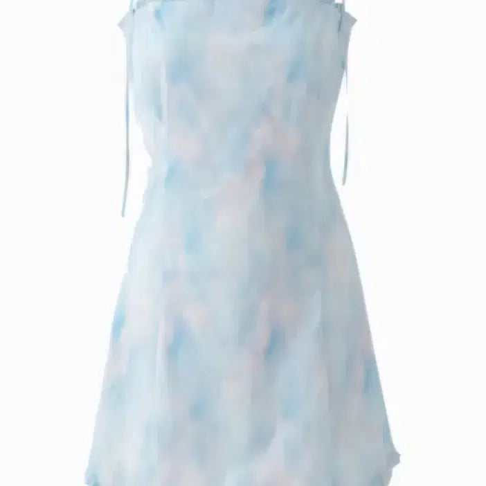 [BUNJANG] Not Your Roses Sky Blue Frill Mini Dress / 낫유어로즈 하늘색 프릴 원피스