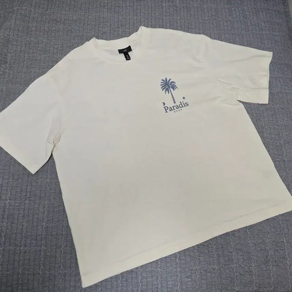 [BUNJANG] H&M Printed Cotton Relaxed Fit T-Shirt L / H/M 프린트 코튼 반팔 티셔츠 릴랙스핏 L 판매합니다