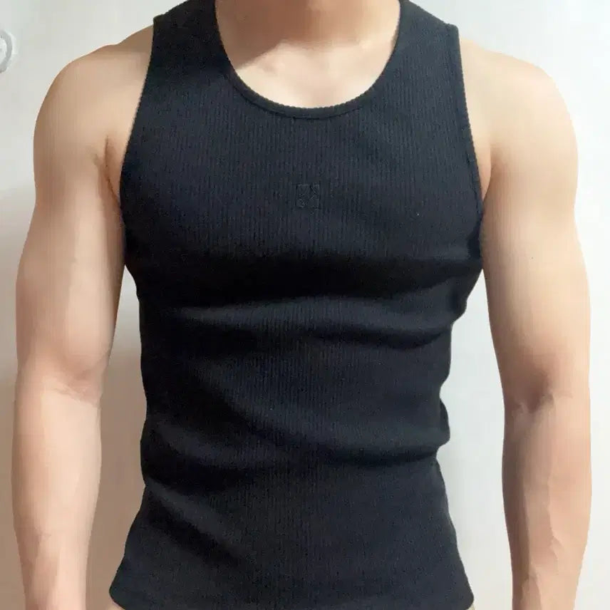 [BUNJANG] Bowlow Men's Sleeveless T-Shirt Black / bowlow 남자 나시