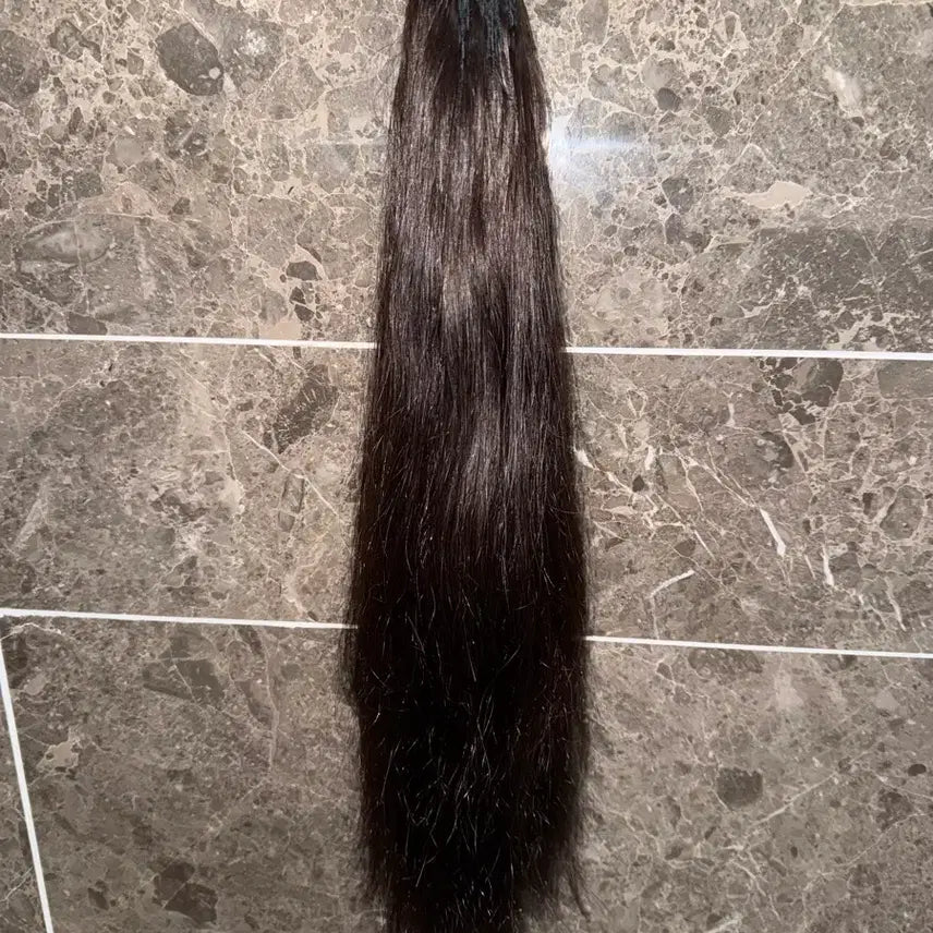 [BUNJANG] Soft Tip Hair Extensions 16-inch Natural Black 98 Pieces / 소프트팁 붙임머리 16인치 98피스 자연검정