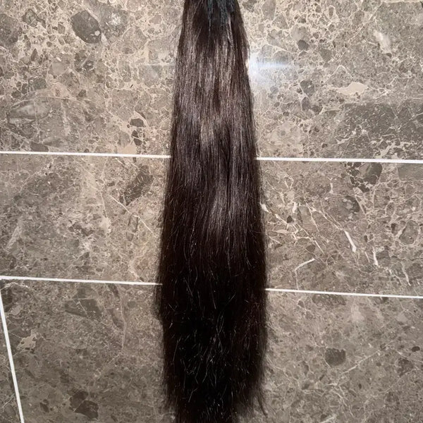 [BUNJANG] Soft Tip Hair Extensions 16-inch Natural Black 98 Pieces / 소프트팁 붙임머리 16인치 98피스 자연검정
